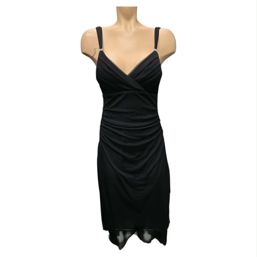 Scarlett Nite Black Midi Dress Size S